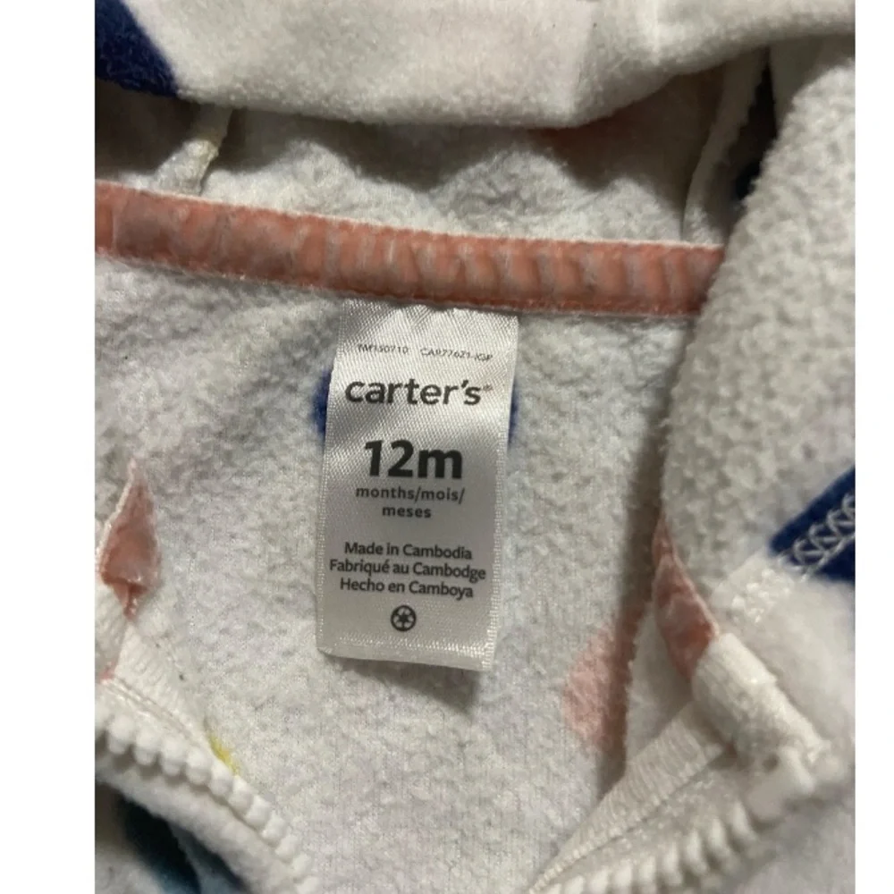 Heart Patterned Baby Hoodie - Picture 4 of 4